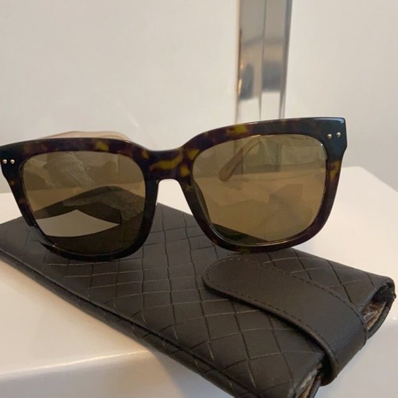 BOTTEGA VENETA 56mm Square Sunglasses